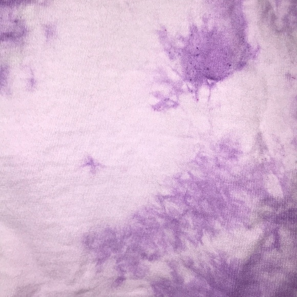 purple tie dye cropped tank top - Picture 3 of 3
